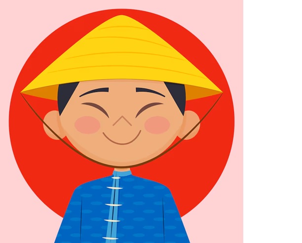 Caricatura clásica de un niño chino para referirnos a las "bromas" raciales.